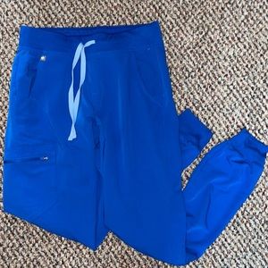 FIGS royal blue joggers size small